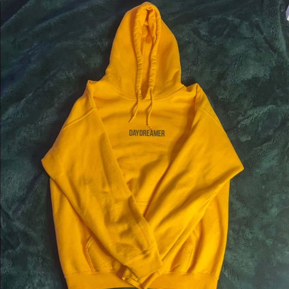 yellow/orange hoodie